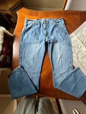 36x36 slim boot Wranglers